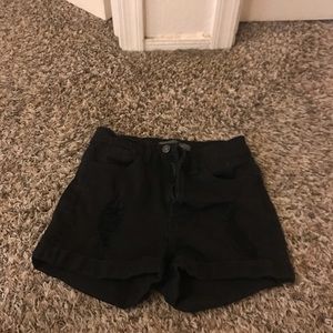 Hi! I am selling a pair of black shorts.